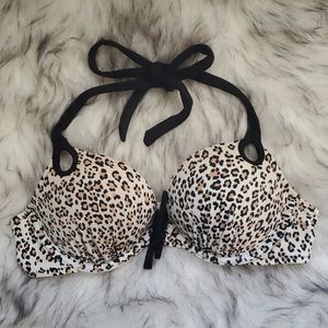 Victoria's Secret Leopard Print Push Up Bikini Top